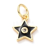 Brass Enamel Pendants KK-M218-10A-RS-1