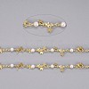 3.28 Feet Handmade Brass Beaded Chains X-CHC-I029-05G-2