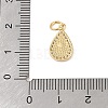 Brass Micro Pave Clear Cubic Zirconia Pendants KK-E111-31G-G-3