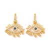 Brass Micro Pave Cubic Zirconia Pendants KK-U017-08D-G-1