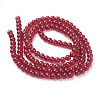 Spray Painted Crackle Glass Beads Strands CCG-Q001-6mm-13-2