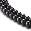Magnetic Synthetic Hematite Bead Strands G-A165A-4mm-1