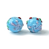 Handmade Bumpy Lampwork Beads FOIL-B001-08E-1