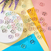 48Pcs 6 Colors Transparent Plastic Bead Frame KY-TA0001-26-6