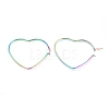 201 Stainless Steel Hoop Earrings EJEW-A052-12C-M-1