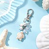 Sea Turtle Synthetic Turquoise Pendants Decoration HJEW-JM03009-04-1