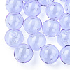 Transparent Blow High Borosilicate Glass Globe Beads X-GLAA-T003-09B-4