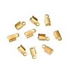 Ion Plating(IP) 304 Stainless Steel Folding Crimp Cord Ends X-FIND-Q118-01G-03-1