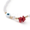 Imitation Jade Faceted Glass Beads Stretch Bracelets BJEW-JB05839-3