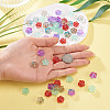 80Pcs 4 Styles Transparent Glass Beads GLAA-TA0003-81-6