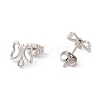 Non-Tarnish 201 Stainless Steel Stud Earring Findings EJEW-A071-25P-2