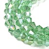 Transparent Electroplate Glass Beads Strands EGLA-A039-T4mm-B24-3