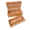 Portable Multi-Function Wooden Artist Tool & Brush Storage Boxes AJEW-WH0119-68-3