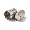 Tarnish Resistant 304 Stainless Steel Magnetic Clasps with Glue-in Ends STAS-K006-09C-5mm-4