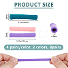 12 Pairs 3 Colors Plush Cloth Eyeglasses Ear Grip AJEW-FH0006-86-2