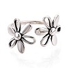 925 Sterling Silver Open Cuff Rings for Women STER-N016-135AS-2