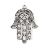 Tibetan Style Alloy Pendants X-TIBEP-ZN60334-AS-FF-1