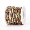 Iron Rhinestone Cup Chains CH-T006-04G-05-2