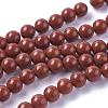 Natural Red Jasper Beads Strands G-F348-01-6mm-A-2