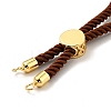 Half Finished Twisted Milan Rope Slider Bracelets FIND-G032-01G-18-4