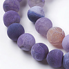 Natural Weathered Agate Beads Strands G-G589-10mm-M-3