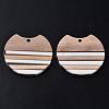 Resin & Wood Pendants X-RESI-N025-014A-B01-2
