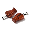 Natural Red Jasper Pendants G-B127-10P-11-3