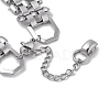 Non-Tarnish 304 Stainless Steel Panther Chain Bracelets for Women Men BJEW-Q343-10P-3