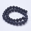Frosted Glass Beads Strands G-D855-03-10mm-2
