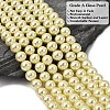Eco-Friendly Dyed Glass Pearl Round Beads Strands HY-A002-10mm-RB012-4