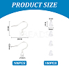 Unicraftale 100Pcs 304 Stainless Steel Earring Hooks STAS-UN0055-13-3