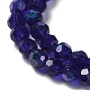 Electroplate Transparent Glass Beads Strands X-EGLA-A035-T4mm-L06-3
