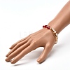 Shell Pearl Beaded Bracelets for Girl Women BJEW-TA00014-3