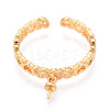 Heart Brass & Enamel Cup Peg Ring Settings LS-KK-N274-17G-2