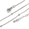 Brass Satellite Chains Necklaces for Women NJEW-D302-33P-5