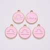 Alloy Enamel Pendants LS-X-ENAM-S124-01B-09K-2