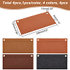 4Pcs 4 Colors Felt Purse Organizer Insert AJEW-WR0001-51-2