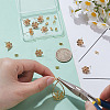 10Pcs Brass Stud Earring Findings KK-UN0006-21-4