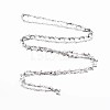 201 Stainless Steel Dolphin & Oval Link Chains STAS-N092-110-3
