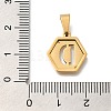 304 Stainless Steel Charms STAS-H227-01G-D-3