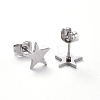 Tarnish Resistant 304 Stainless Steel Stud Earrings EJEW-H368-34A-P-2