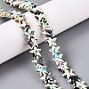 Spray Painted Synthetic Turquoise Beads Strands LS-UNKW-T001-11H-1