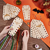 10Pcs Wood Cross Stitch Thread Bobbins WOOD-OC0003-91-3