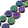 Natural Druzy Quartz Crystal Beads Strands G-F582-A07-1