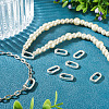 6Pcs Rack Plating Brass Spring Gate Rings KK-TA0008-35S-7