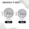 14Pcs 2 Styles Resin Shank Buttons BUTT-ME0001-46-2