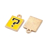 Alloy Enamel Charms ENAM-Q001-08G-02-2