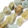 Raw Rough Natural Aquamarine Beads Strands G-K383-B01-01-1
