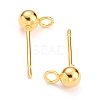 304 Stainless Steel Ball Post Stud Earring Findings LS-X-STAS-Z035-02G-C-2