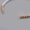 Nylon Cord Braided Bead Bracelets Making BJEW-F360-F19-3